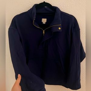 A new day, navy blue crew neck